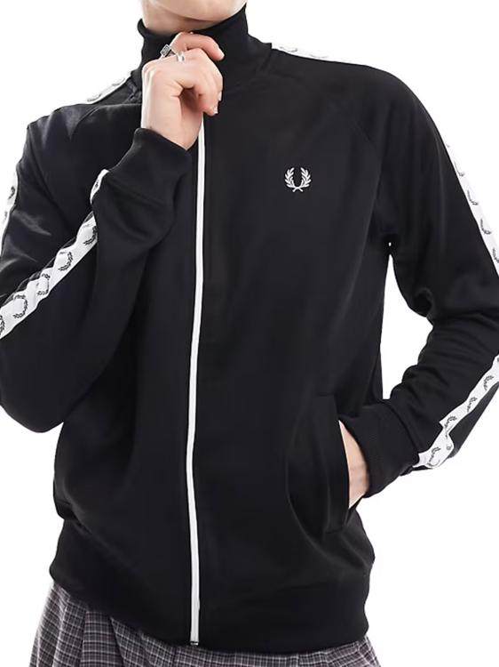 FRED PERRY jacket Ear of Wheat man stand collar zipper Cardigan FP fashion bid-rigging  Sweater motion loose coat