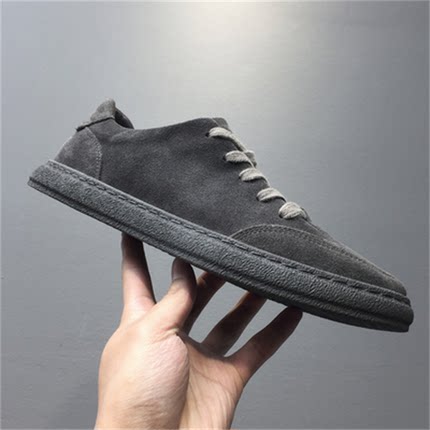 帕达索新款男鞋百搭潮鞋日系复古休闲鞋真皮板鞋软底皮鞋220419
