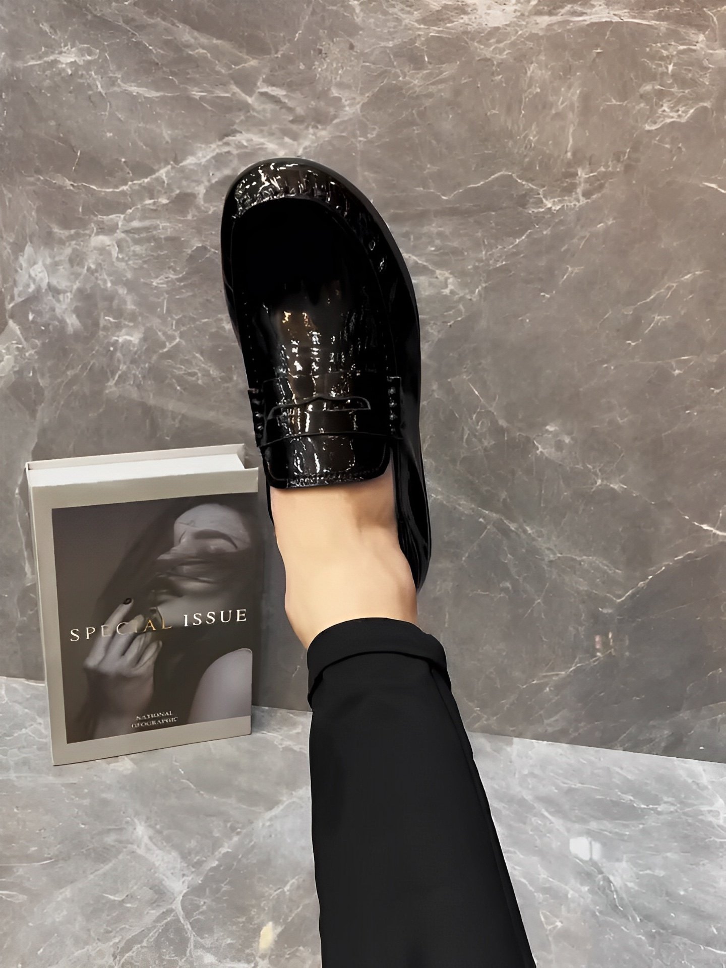 YSD秋季新款男鞋纯皮商务休闲一脚蹬豆豆鞋懒人驾车软底鞋230636,流行男鞋,乐福鞋（豆豆鞋）,淘宝优惠券,粉丝福利购,淘宝优惠卷