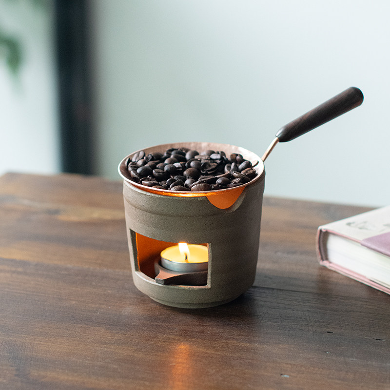 纯手工紫铜烤茶盘锅茶具围炉煮烛茶道/香炉