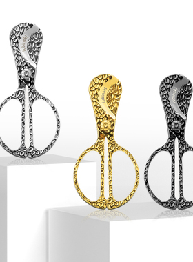 LUBINSKI鲁宾斯基手工锻打雪茄剪刀小号手握式雪茄剪送皮套