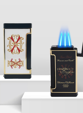 美国Prometheus普罗米修斯雪茄打火机 富恩特联名款 三火带钻孔器