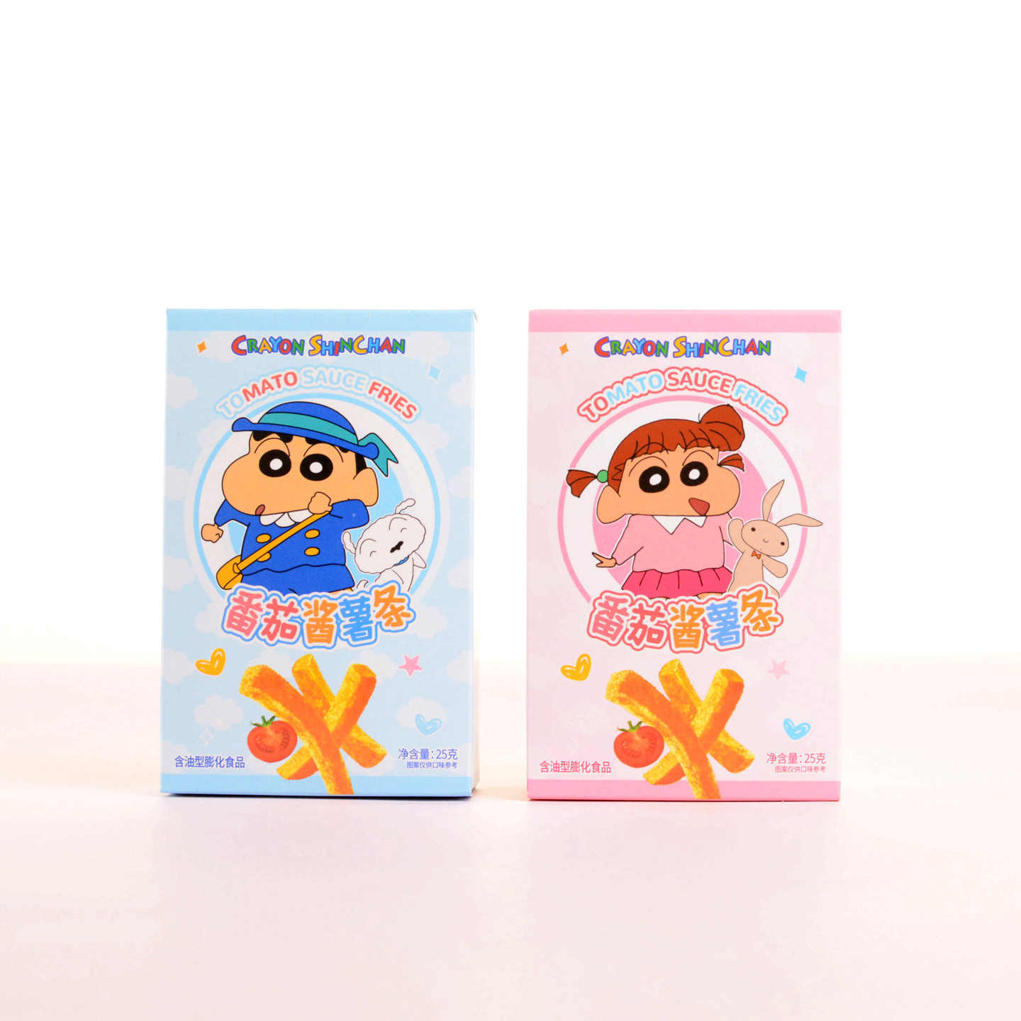 蜡笔小新番茄酱薯条满月幼儿园节日六一伴手礼解馋零食搭配25g
