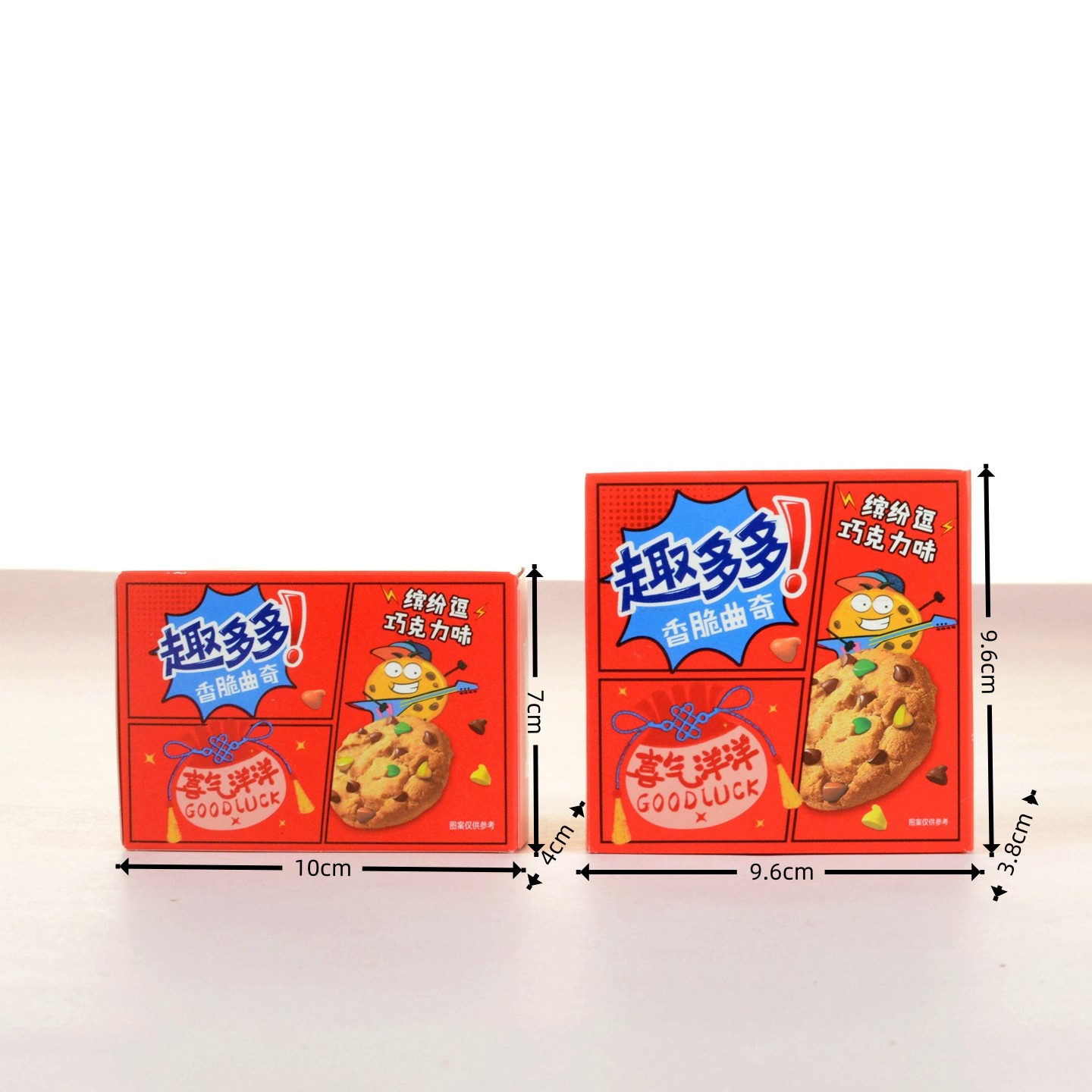 趣多多香脆曲奇缤纷逗巧克力味喜气洋洋款百天过寿喜礼零食1袋装