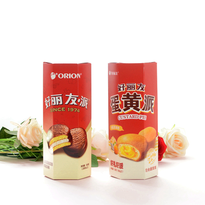 好丽友派蛋黄派结婚满月过寿升学回礼喜饼糕点六角盒18g/36g/56g