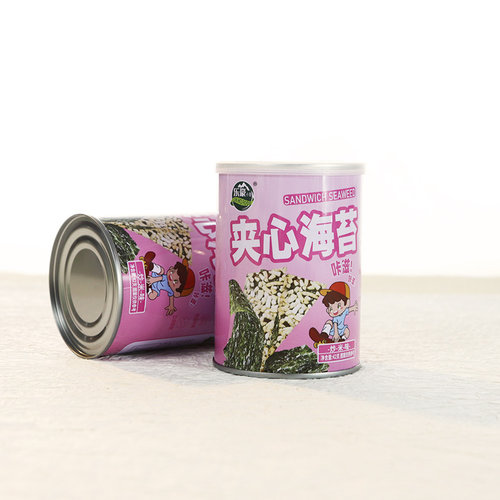 乐豪小苔夹心海苔炒米味解馋零食满月周岁结婚生日伴手礼批发42g