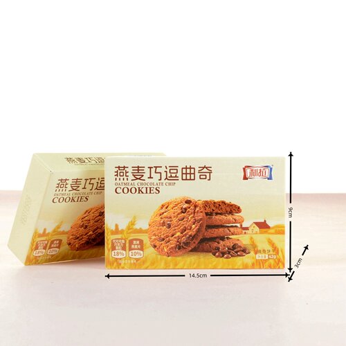 利拉燕麦巧逗曲奇结婚满月过寿伴手礼喜饼搭配解馋零食42g/5袋装