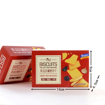 唯口爱黑蒜味薯脆饼干结婚升学宴生日伴手礼网红休闲零食40g/3袋