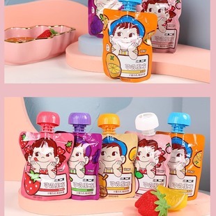 不二家果汁吸吸果冻代餐0脂宝宝儿童满月周岁伴手礼零食78g