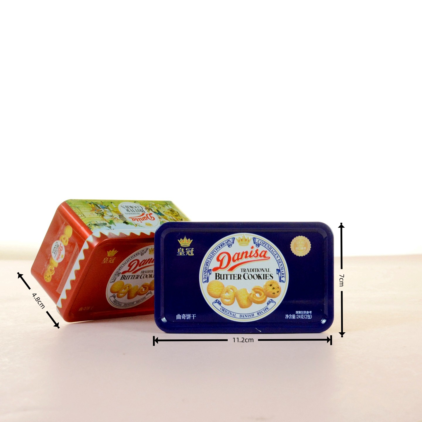 印尼进口Danisa丹麦皇冠曲奇饼干结婚生日乔迁伴手礼零食铁盒24g