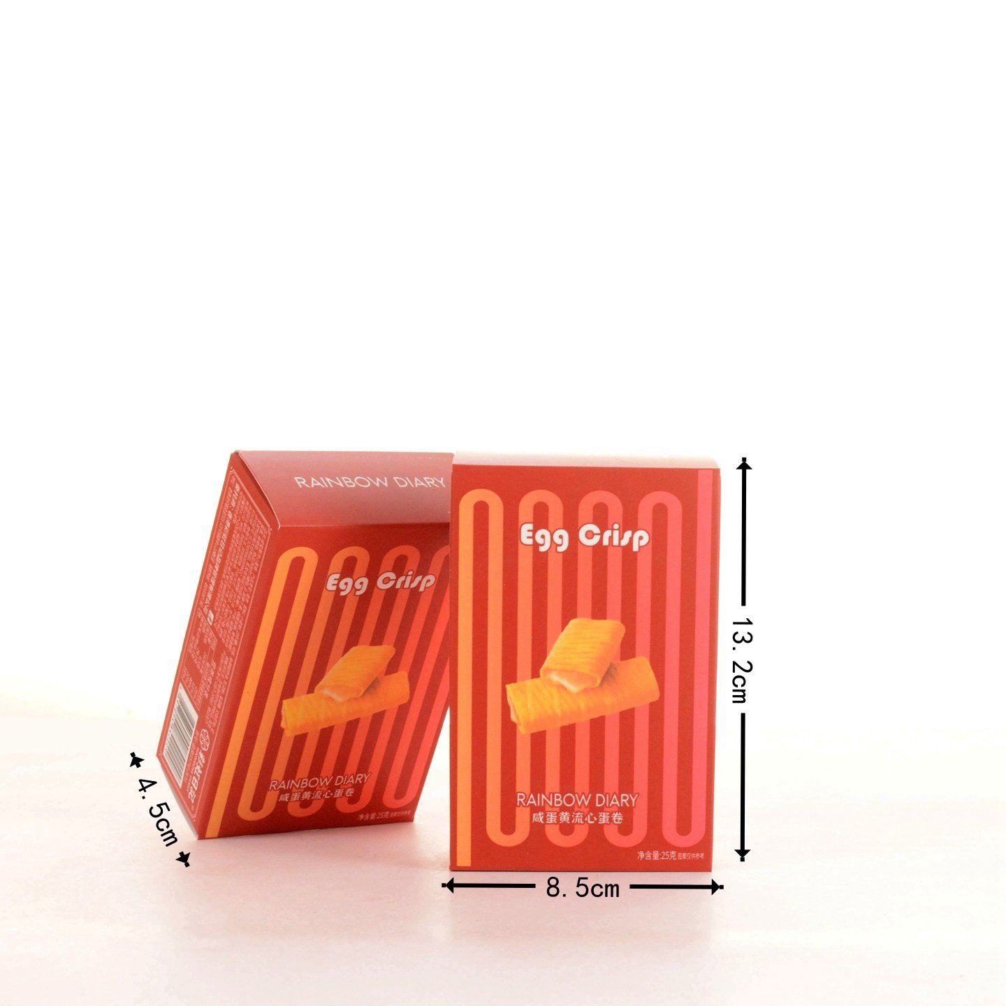 彩虹日记咸蛋黄流心蛋卷结婚满月过寿喜礼下午茶喜庆零食批发25g