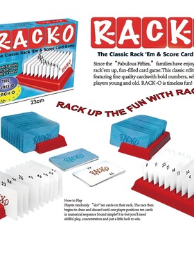 The Classic Rack Rack-O Retro Game Tabletop cards toys卡牌