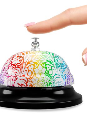 rainbow bell Desk Bell for Service Floral Classroom Teachers