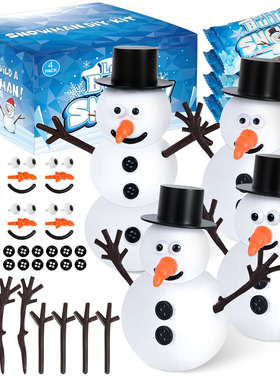 Christmas Crafts Air Dry Clay Build a Snowman Event Game toy