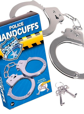 Handcuffs for Kids Police Role Play Metal Handcuffs with Key