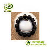 男士 桶珠砭石手链耿乃光品牌3A泗滨浮石棕色隔片保健大桶砭石手串