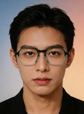 STARKH-T25进口板材超轻β钛复古眼镜精雕山字纹大脸型镜框防蓝光