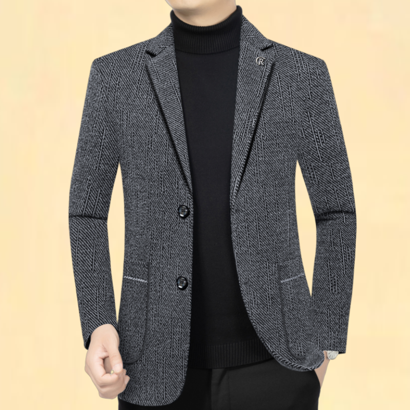 高级感男士西装外套男款2025新款春秋季高端品牌中年休闲西服上衣