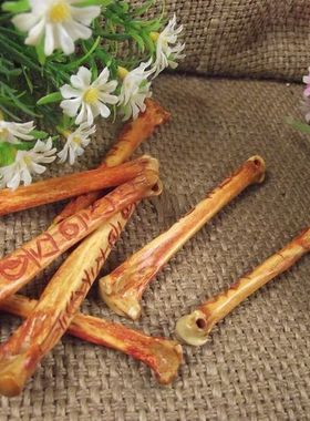 退抓骨雕刻腿爪骨牙原甩卖33 包邮全汪汪牙行头运六字真言