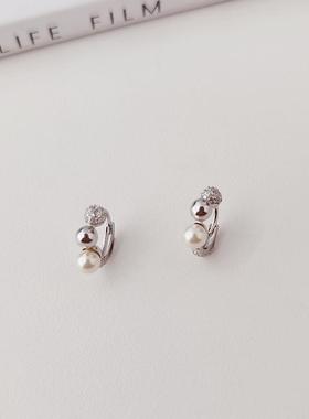 【高定款】三球小巧耳扣 S925银防敏日韩小众精致款