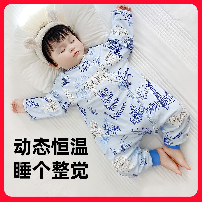 原创国潮婴儿恒温睡袋秋冬款图片