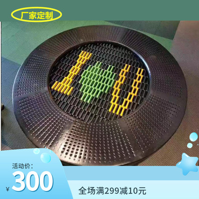 户外小型公园儿童圆形跳跳床定制
