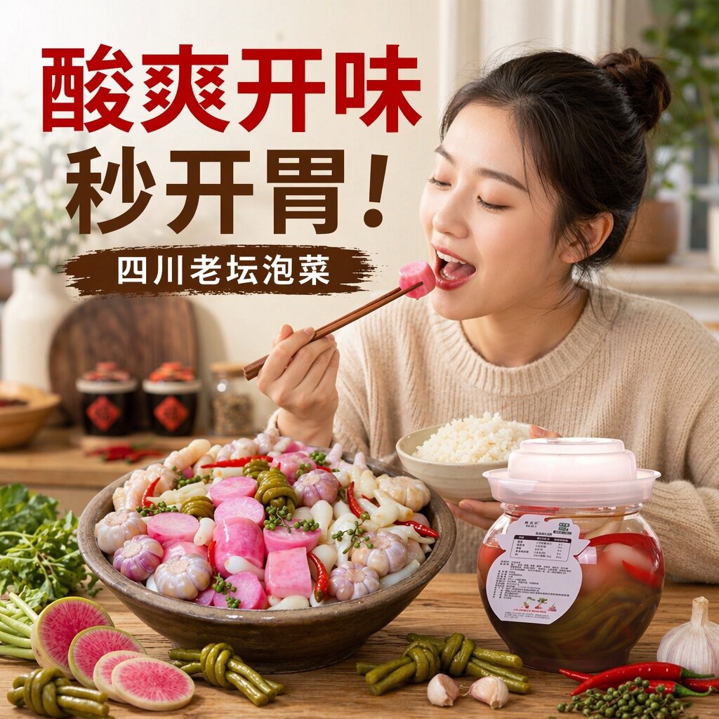 四川王婆家什锦泡菜农家800g