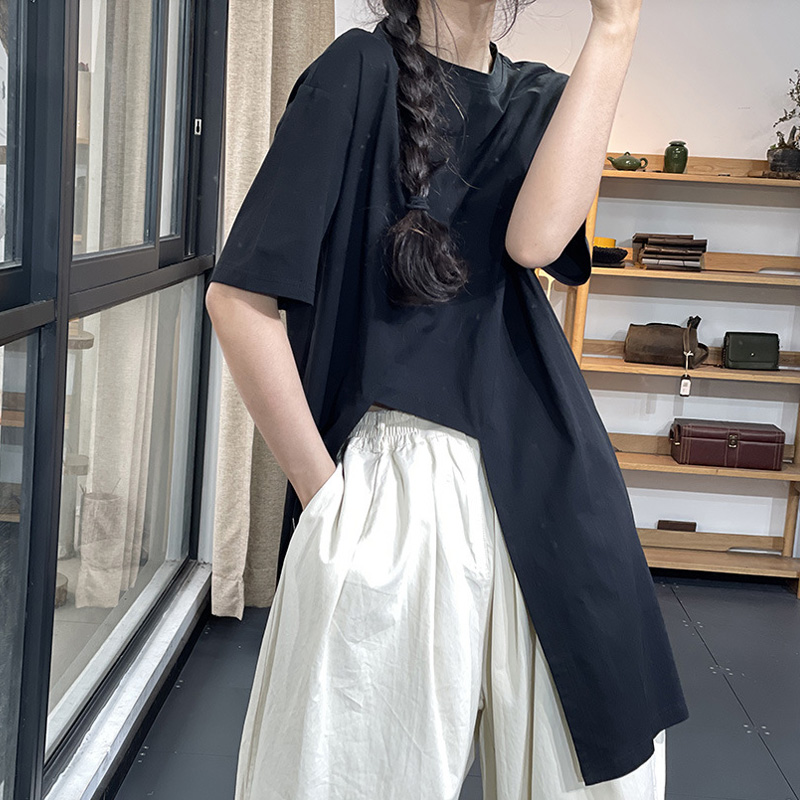 素凡卡夏季韩版休闲拼接女上衣