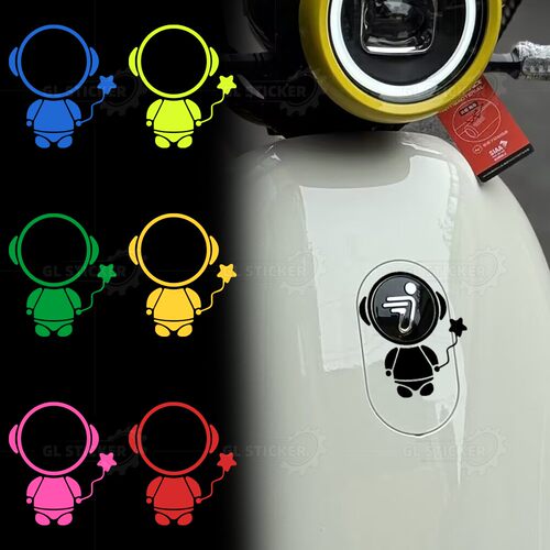 九号电动车装饰车头logo贴