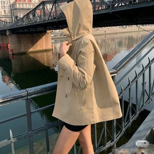 防风防雨夹时尚 纯原欧货 新款 G秋季 户外冲锋衣OL通勤风衣外套女