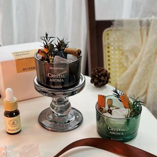 扩香石香薰房间室内持久家用高级感无火精油晶石干花香氛摆件