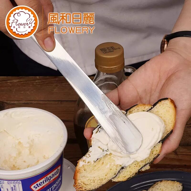 风和日丽不锈钢小刮刀脱模刀拌馅棒馅搅拌棍MY54061 DIY 烘焙工具