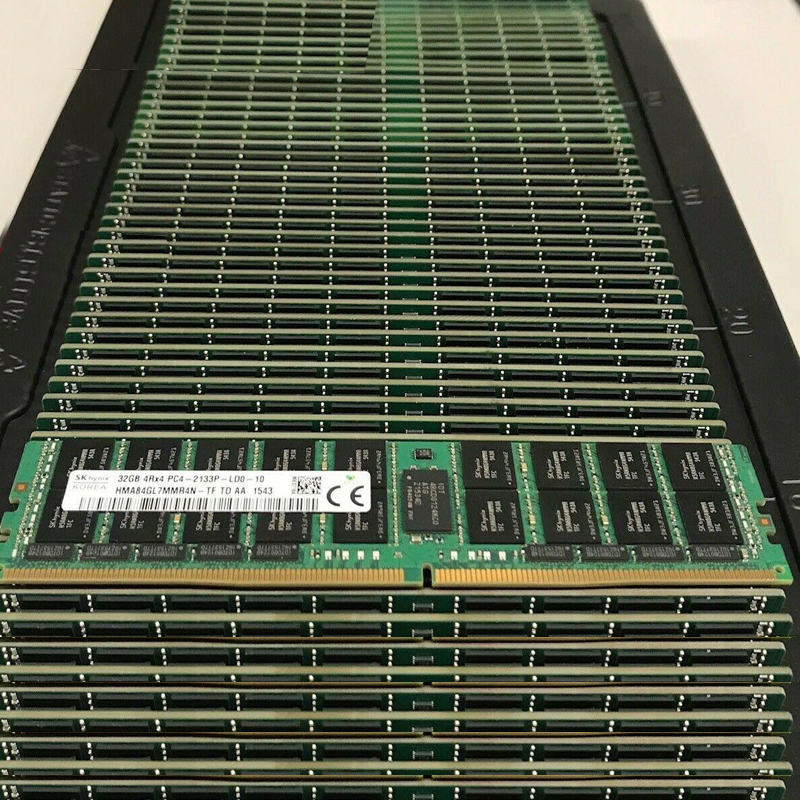 SK 海力士HMA84GL7AMR4N-TF 32G 4DRX4 PC4-2133P LRDIMM ECC内存