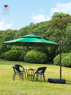 阳伞户外庭院伞户外大太阳伞摊位防晒罗马伞侧面斜伞露台阳台伞