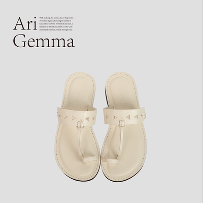 Ari Gemma｜海岸线·镂空设计百搭平底罗马凉鞋沙滩度假套趾拖鞋