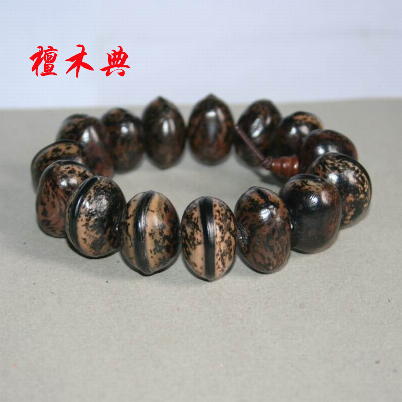檀木典天然花木鱼果菩提子佛珠手串手链 车挂件 尺寸大厂家