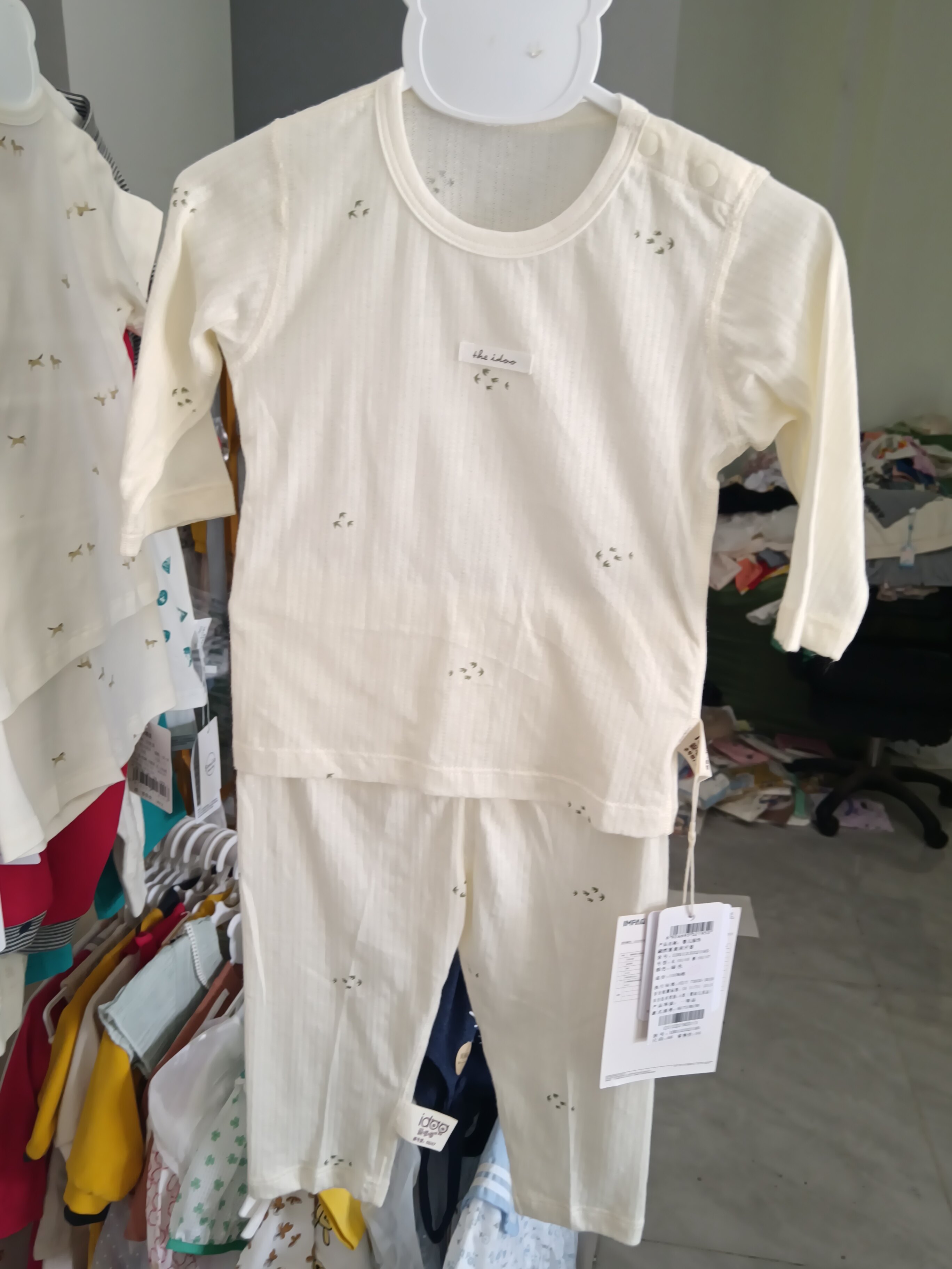 爱嘟嘟翩然夏意空调服全棉套装66码