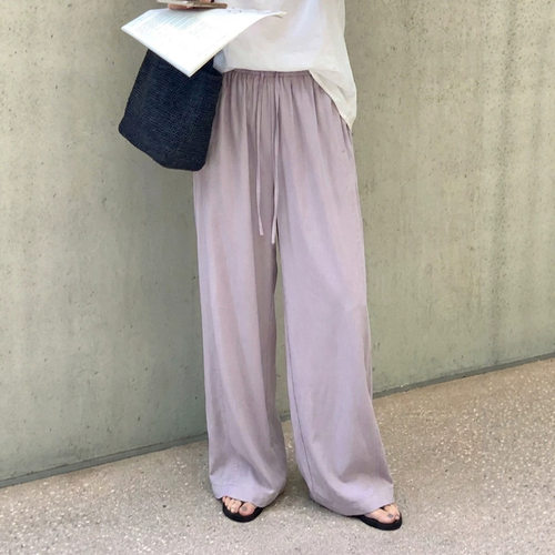 空气感慵懒宽松阔腿休闲裤女2026夏季新款高腰显瘦直筒百搭长裤子