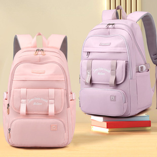 backpack2025高中生书包背包大容量女款 超轻中学双肩包休闲时尚