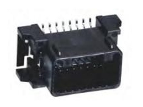 1717396朗森国产汽车PCB针座22011-16M-2 16孔连接器胶壳接插件