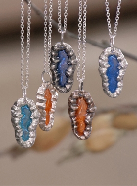 男女通用洱海系列银饰吊坠项链