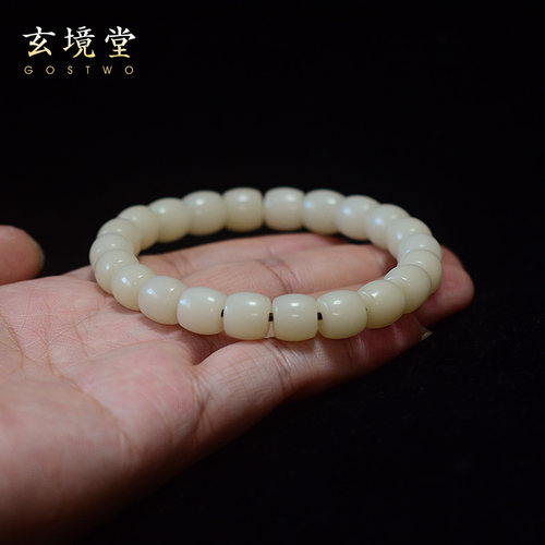 玄境堂原生态菩提根直切桶珠手串
