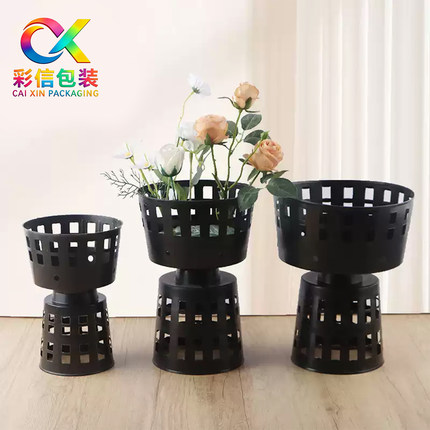 小香风包花神器鲜花包装材料花店花束包装磨具圆形塑料包花神器