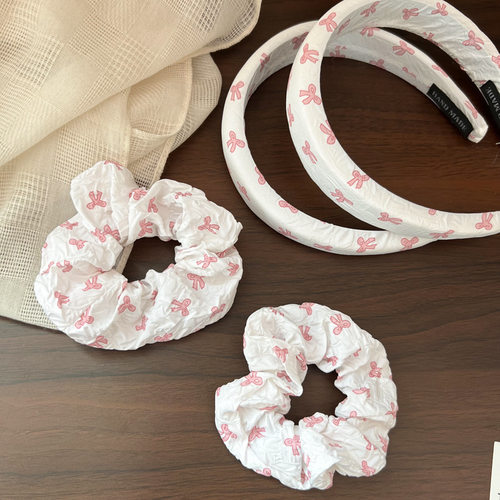 新款国风花朵布艺发圈海绵发箍新中式气质优雅头箍百搭头饰发饰