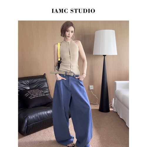IAMCPLUS 2026SS 后腰设计感牛仔裤