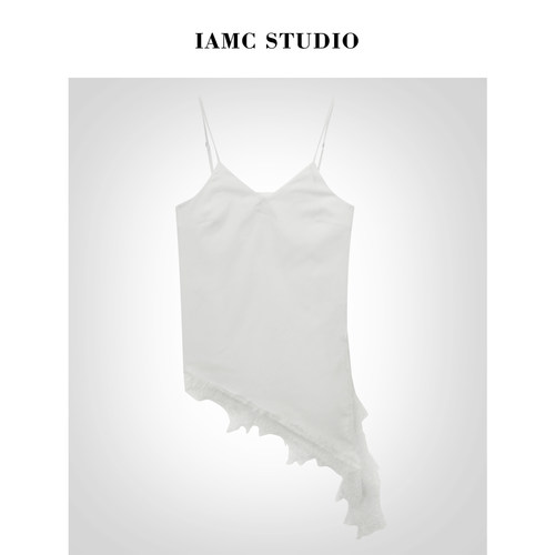 IAMCPLUS 2025AW 丝绒斜边吊带裙