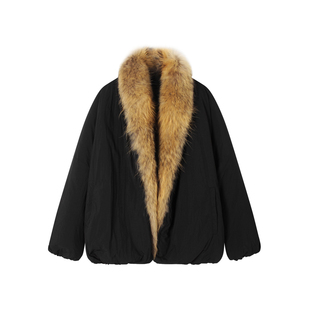 IAMCPLUS 可拆卸皮草领鸭绒羽绒服 2025AW