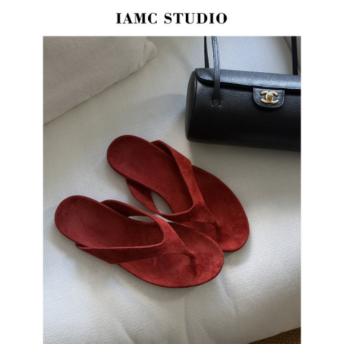 IAMCPLUS 2026SS 麂皮凉拖鞋