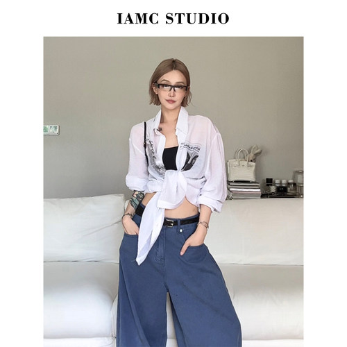 IAMCPLUS 2026SS 复古印花衬衫