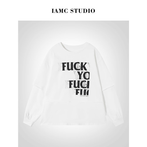 IAMCPLUS 2025AW 字母假两件套